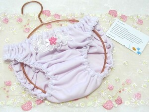 【５５４】★スキャンティ パンティ 花モチーフ レースショーツ ハンドメイド ロリータ インゴム パンツ M 昭和レトロ★★