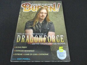 本 No1 02293 BURRN! バーン 2012年5月号 DRAGONFORCE JUDAS PRIEST AVENGED SEVENFOLD EXTREME LAMB OF GOD CHTHONIC KISSIN