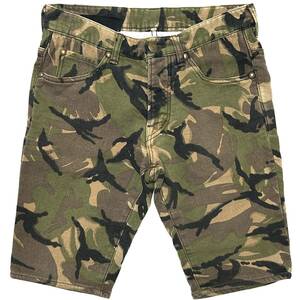 LEON掲載 定価4万 1piu1uguale3 NEW WAVE SWEAT CAMO SHORTS Ⅲ ニューウェーブスエットカモフラショートパンツ akm wjk ショーツ