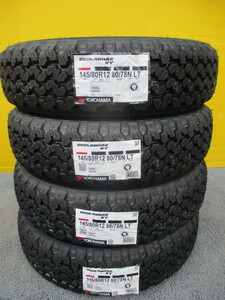 新品４本セット■送料込み￥16,800～ヨコハマジオランダーKT 145/80R12LT 80/78N■軽トラ軽バンエブリイNバンキャリーエブリィハイゼット