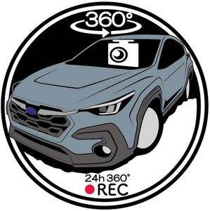 色を選択下さい(画像にない色も可能) クロストレック　ドラレコ　ドライブレコーダー　ステッカー　スバル　プリント　sti