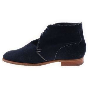 Crockett&Jones クロケットアンドジョーンズ CHUKKA スエード チャッカブーツ ネイビー 8489X