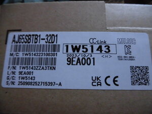 三菱シーケンサー AJ65SBTB1-32D1 CC-LINK 入力ユニット 2023年10月3日製造 未使用 新品　未開封 ６ヶ月保証　在庫複数有り