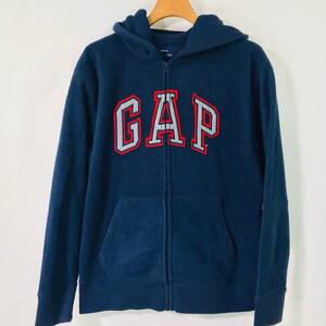 GAP kids ギャップ　キッズ　長袖フリース　パーカー　ユニセックス　サイズ 160 ネイビー