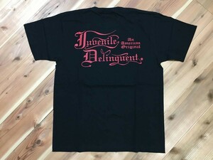 未使用品 JUVENILE DELINQUENT ジュベナイルデリンクエント バッグロゴ 半袖 Tシャツ サイズL