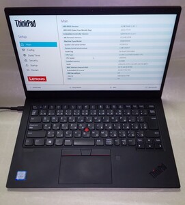 【Bios OK】 Lenovo ThinkPad X1 Carbon 20QE i5-8265U/8GB 第8世代 ⑥