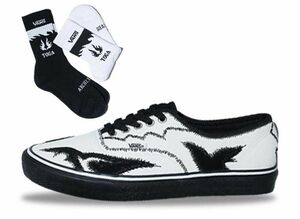 TOGA Vans Authentic "White/Black" (with Socks Pair Set) 27cm TOGA-VANS-AUTH-WT-BK-WITH-SOCKS