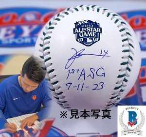 GE★サイン会品！千賀滉大直筆サイン＋「1st ASG＋7-11-23」（初オールスター戦）書込み入り2023年MLB ALL STAR GAME公式ボール☆大谷翔平