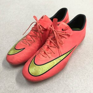 ●NIKE ナイキ サッカー スパイク トレーニング シューズ マーキュリアル ヴェイパー10 HG-V 649235-690 オレンジ系 size28cm 0.49kg●