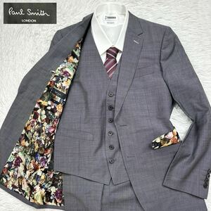 【新品未着用品!!!】Paul Smith ポールスミス SOHO スリーピース セットアップ スーツ 最高級 ロロピアーナ生地 裏地宝石柄 メンズ2B