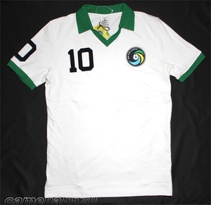 UMBRO アンブロ NEW YORK COSMOS ペレ 10 Tシャツ コットン ホワイト / グリーン US L サイズ XL 未使用 展示品 タグ付き PELE