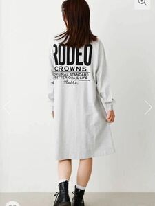 RODEO CROWNS WIDE BOWL TAPE LOGO L/S Tシャツワンピース 