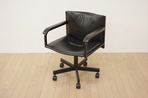 インターデコール 現Cassina カッシーナ LIMA リマ 本革 デスクチェア イクスシー INTER DECOR キャスター付 アームチェア モダン