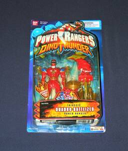 未開封品　パワーレンジャー　DINOTHUNDER　TRIASSIC QUADRO BATTLIZED　POWER RANGER　フィギュア