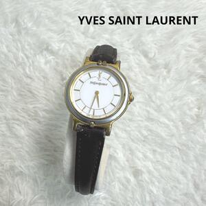 YVES SAINT LAURENT イヴサンローラン レザーベルト 腕時計 101798 2200-228481 TA