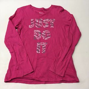 送料無料★THE NIKE TEE ナイキ★長袖Tシャツ ロンT★ピンク★女の子キッズ　子供　Lサイズ　150-160 #50630sj99