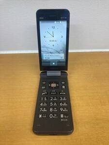 I030【中古】京セラ 携帯電話 GRATINA au KYF39 ブラック 　(カメラあり)　本体のみ