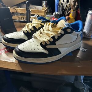 Travis Scott Fragment Nike Air Jordan 1 Low OG SP Military Blue