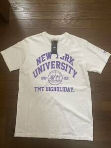 未使用品 TMT×ニューヨーク大学 コラボ Tシャツ 半袖 M