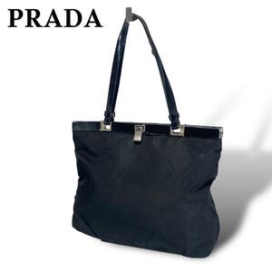 PRADA プラダ　ナイロンハンドバッグ 黒　ブラック