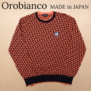 Orobianco ニットセーター 千鳥格子 オロビアンコ 日本製 ゴルフ サイズL 2310