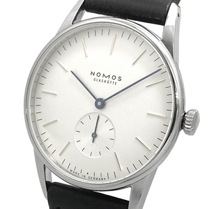 ノモス オリオン ブルーハンド メンズ アルファ スモールセコンド Orion シルバー文字盤 NOMOS