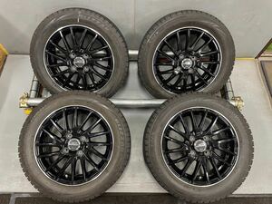 社外アルミ 14インチ[商品番号7916] 14×4.5J ＋45 H4 PCD100 ブリヂストン BLIZZAK VRX 155/65R14(75Q) 4本セット