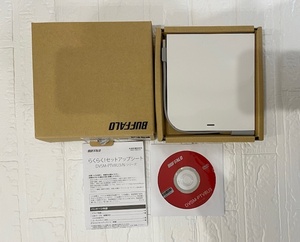 BUFFALO　【DVSM-PTV8U3/WH】　DVD/CDドライブ書込みソフト　（給電ケーブル付き）　中古　備品　