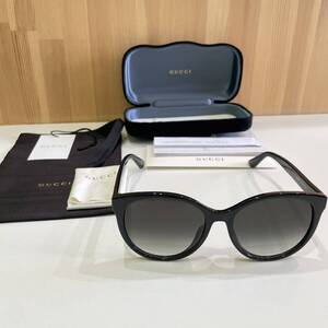 【未使用品】 GUCCI グッチ サングラス GG0636SK 001 5617-150 ブラック系 ケース付き ◆　9927