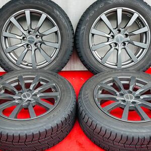 バリ溝。 EURO TECH 17インチ×7.5J +38 PCD112 5H ハブ径66.5ｍｍTOYO 215/60R17スタッドレス4本。ベンツ アウディ フォルクスワーゲン等