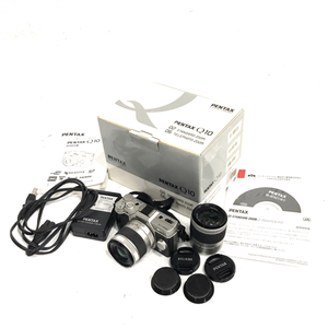 1円 PENTAX Q10 SMC PENTAX 1:2.8 15-45mm ED 5-15mm AD AL ミラーレス一眼 デジタルカメラ セット 光学機器 C191400
