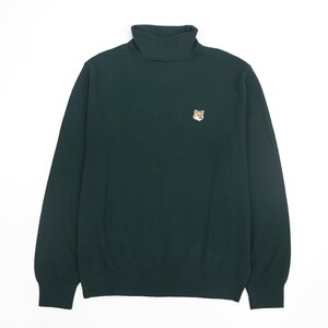 【新品】メゾン キツネ トップス ニット ユニセックス ディープグリーン MAISON KITSUNE P370 XL