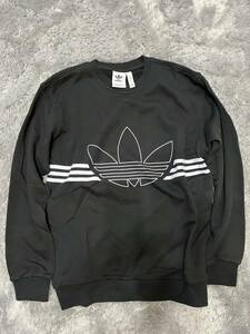 アディダス オリジナルス adidas Originals メンズ トレフォイル クルー スウェット トレーナー ED4687 Lサイズ 美品