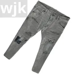 定価3.7万wjk tight knit denim pants　Lデニムパンツ