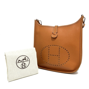 エルメス　【HERMES】　エヴリン2 PM エプソン ショルダーバッグ 斜め掛け ブラウン 茶 □H刻印 USED:AB 【中古】かんてい局亀有店