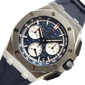 オーデマ・ピゲ AUDEMARS PIGUET ロイヤルオーク オフショア クロノグラフ 26420TI.OO.A027CA.01 ブルー チタン 腕時計 メンズ 中古