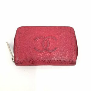 CHANEL シャネル 財布 キャビアスキン ココマーク 19216442【CEBD3013】