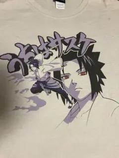 爆安赤字　ナルト　NARUTO サスケ　ヴィンテージ　Tシャツ　薄灰色　L