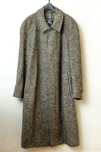 バーバリー アイリッシュ ツイード コート Burberrys Irish tweed Coat England 48 バルマーカーン アナトミカ ウール 超美品ミント