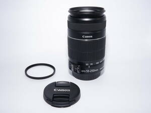 1円スタート【K0003】■美品■ CANON ZOOM LENS EF-S 55-250mm 4-5.6 IS Ⅱ レンズ