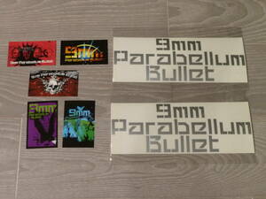 9mm Parabellum Bullet ステッカーいろいろ7枚