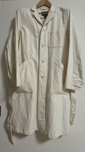 Nigel Cabourn WORKER COAT MOLESKIN 48 ホワイト ジャケット 