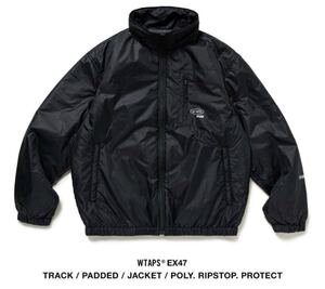 23aw WTAPS TRACK PADDED JACKET ブラック サイズ01 ダブルタップス ナイロンジャケット