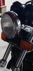 ヘッドライトCBX400F 中古 汎用 180 ㍉ CBX FX CB400N GS RZ 