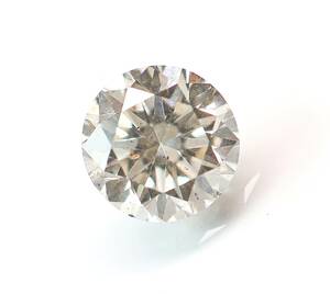 【100円～】0.495ct 天然ダイヤ Very Light Brown (ナチュラルカラー) SI2 Good！