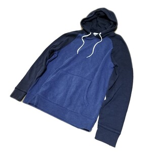 ☆14AW OLD NAVY プルオーバー スウェットパーカー フード フーディー 紺 メンズ サイズL オールドネイビー GAP系 希少 ブランド古着 USED