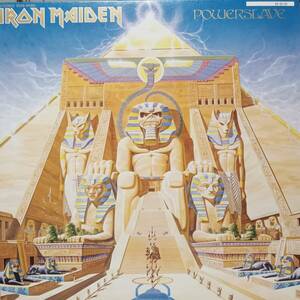 美品 日本EMI盤LP 初版テクスチャージャケ Iron Maiden / Powerslave 1984年 EMS-91091 アイアン・メイデン パワースレイヴ Texture Jacket