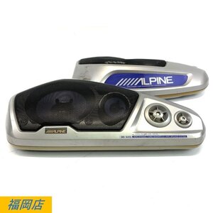 ALPINE SBS-1645S アルパイン カースピーカーペア 置き型 出力音OK 動作/状態説明あり○現状品【福岡】