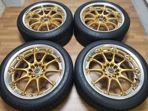 【超希少】18インチ 9J +18 PCD114.3 RAYS GT-N 美品 絶版 激レア 当時物 VOLK RACING 鍛造 NISMO GT-Rサイズ BNR R32 TE37 CE28 ZE40 SE37