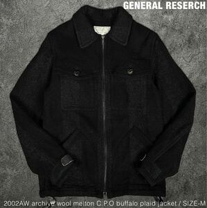 GENERAL RESERCH 2002AW C.P.O バッファローチェック ジャケット ジェネラルリサーチ ブルゾン jacket